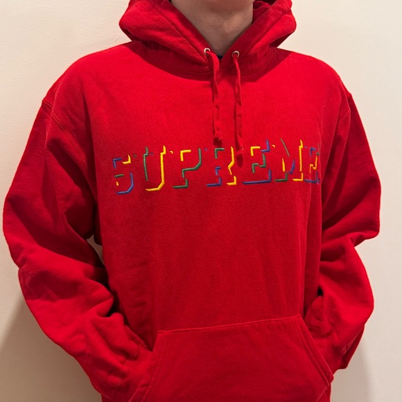 Supreme Other - Supreme Bold Red Hoodie